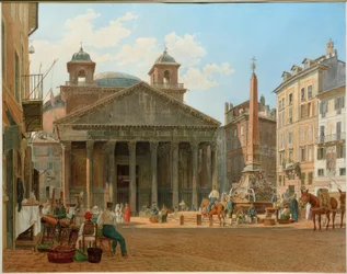 Das Pantheon und die Piazza della Rotonda in Rom